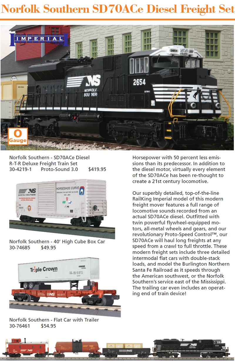 3042191 NS SD70ACe freight set media