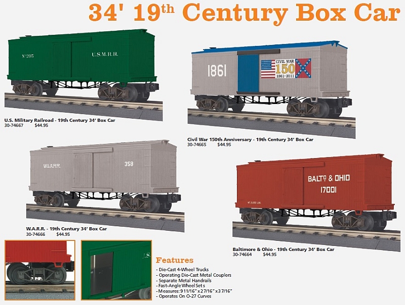 rk 19th Century 34ft Wood Boxcar