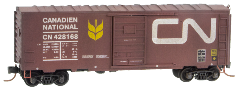 Canadian National 40ft Grain Boxcars 428168 Canadian National 40ft Grain Boxcars 428168