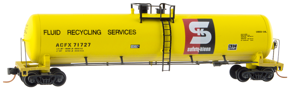 Safety Kleen with ACFX (GE Rail Services) Reporting Marks 71727 Safety Kleen with ACFX (GE Rail Services) Reporting Marks 71727