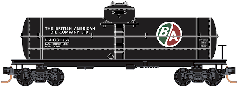 British American Oil Company Tank Car Artwork