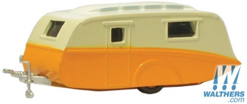 Oxford Diecast NCV003 Caravan Cream/Brown N gauge 