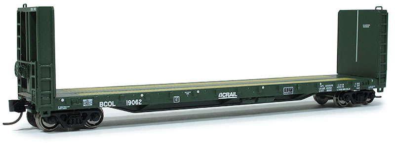 N Scale 70T Bulkhead flatcar Canadian National CN 