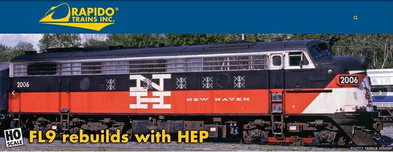 N SCALE RAPIDO TRAINS 15506 EMD FL9 NH EDER-5 RD #2022 DCC SOUND EQUIPPED NEW 