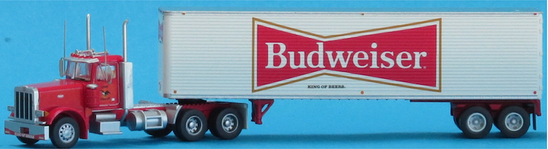 ミニカー PETERBILT 352 w/ VAN TRAILER BUDWEISER PETERBILT 352 w/ VAN TRAILER BUDWEISER