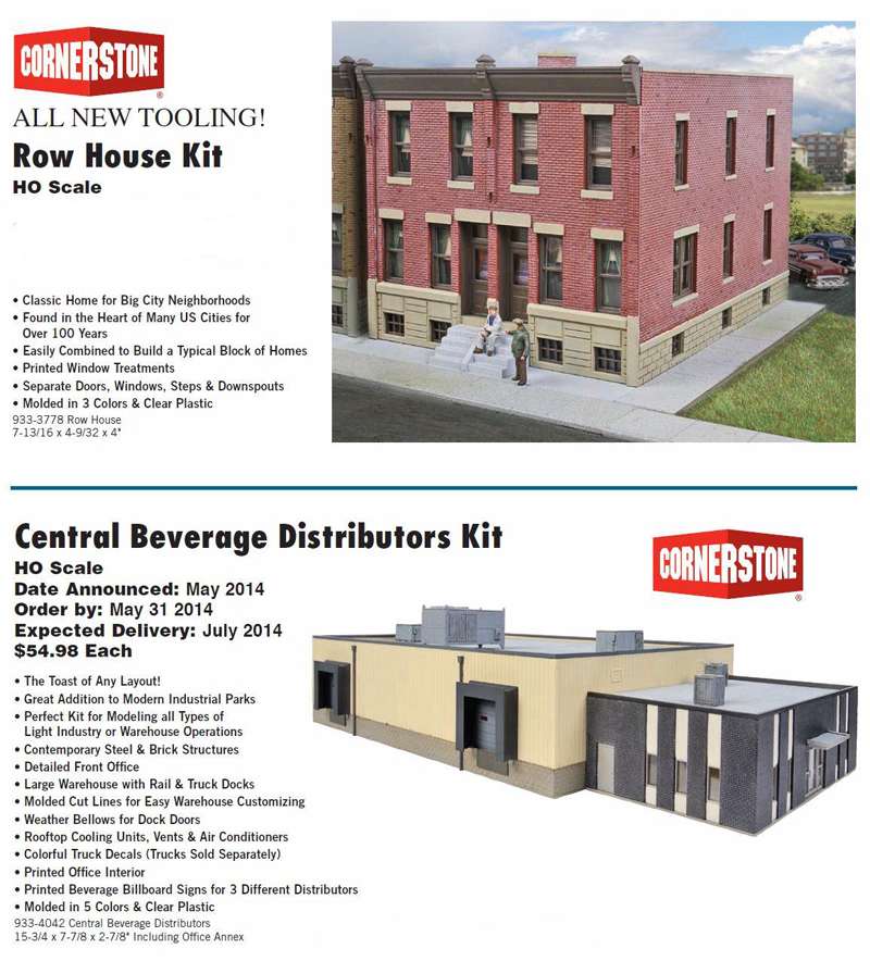 Walthers 933-4042 HO Central Beverage Distributors w/Office Annex Building kit 