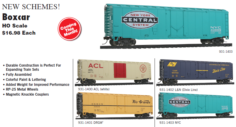 ORDER DEADLINE ALERT - Walthers Trainline HO Scale Boxcars
