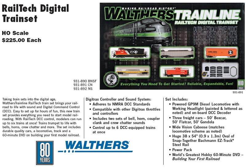 Walthers RailTech Digital Trainset media