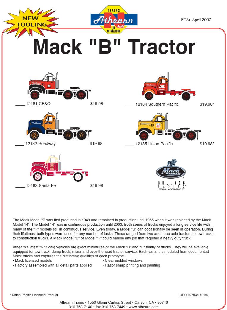 N Mack B Tractors
